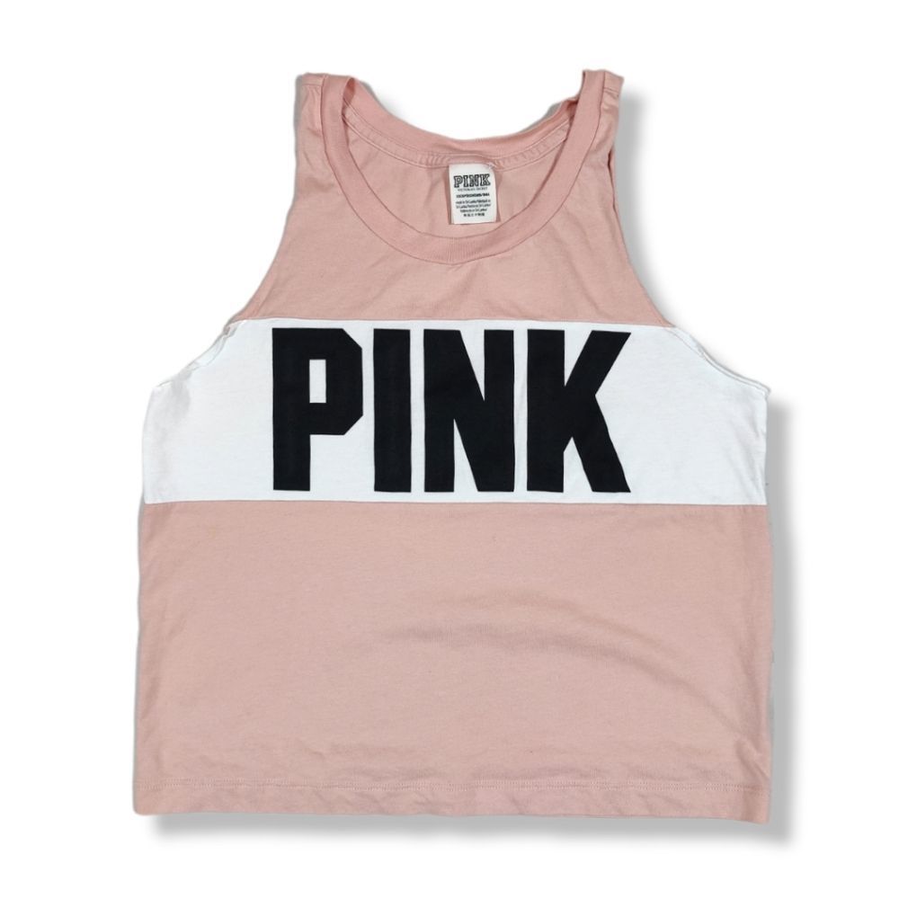 VICTORIA'S SECRET PINK CROPPED TANK TOP